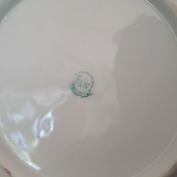 Vintage Porcelain Plate F&W Germany Iridescent 6 1/8" - Picture 4 of 5